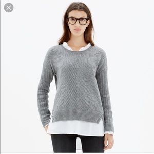 Madewell texturemix sweater